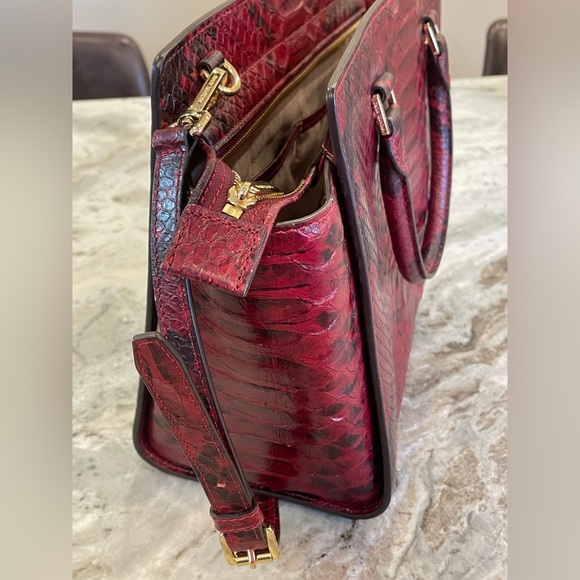 MICHAEL KORS Cinnabar Anaconda Selma Large Tote Purse - Picture 7 of 16